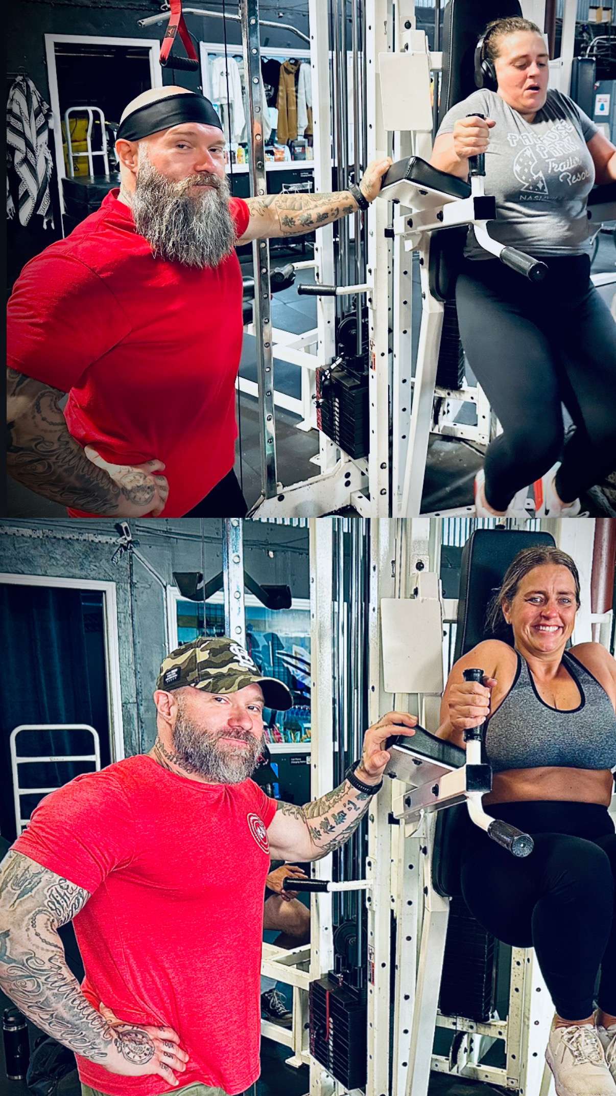 Female client transformation after thyroid medication change and strength training at Iron House Strength & Conditioning